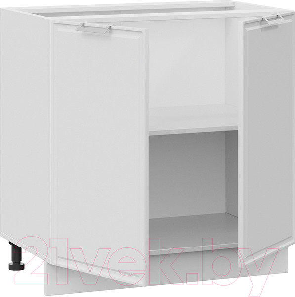 Изображение товара Шкаф-стол кухонный ТриЯ Белладжио 1Н8 (белый/фон белый)