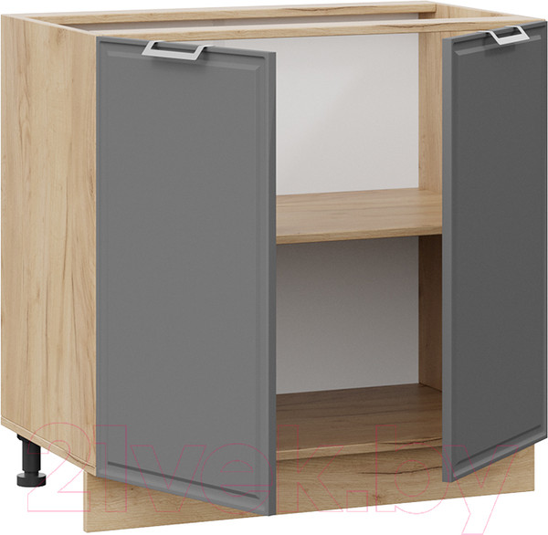 Изображение товара Шкаф-стол кухонный ТриЯ Белладжио 1Н8 (дуб крафт золотой/софт графит)