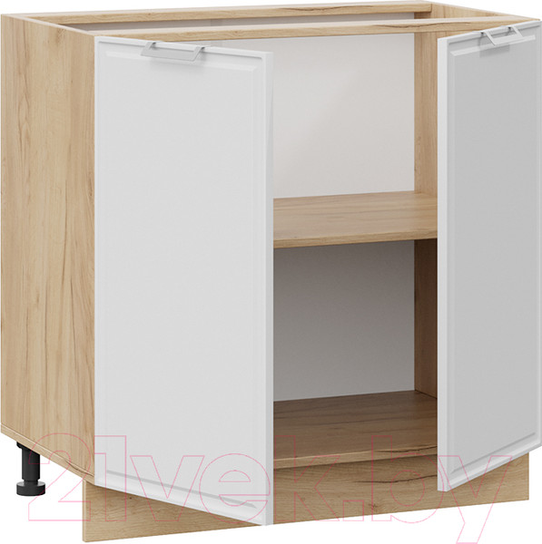 Изображение товара Шкаф-стол кухонный ТриЯ Белладжио 1Н8 (дуб крафт золотой/фон белый)