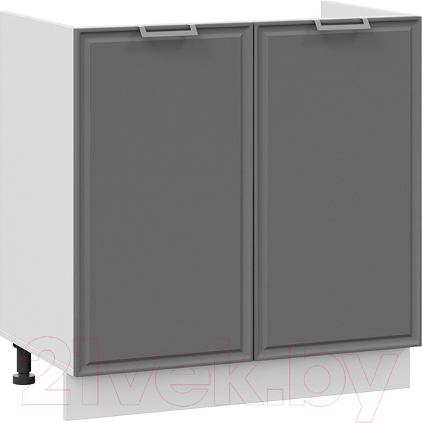 Изображение товара Шкаф под мойку ТриЯ Белладжио 1Н8М (белый/софт графит)