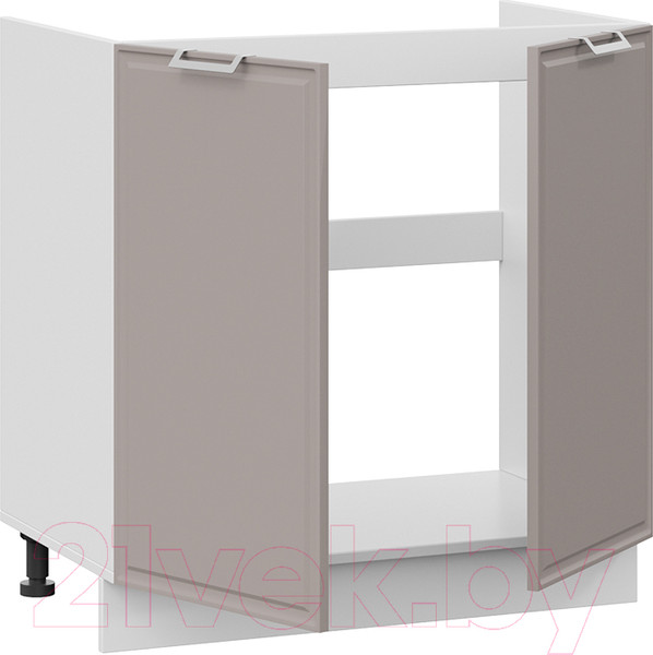 Изображение товара Шкаф под мойку ТриЯ Белладжио 1Н8М (белый/софт капучино)