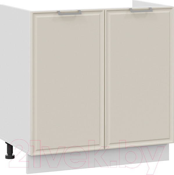 Изображение товара Шкаф под мойку ТриЯ Белладжио 1Н8М (белый/софт панакота)