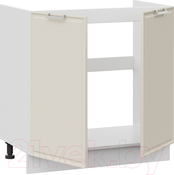 Изображение товара Шкаф под мойку ТриЯ Белладжио 1Н8М (белый/софт панакота)