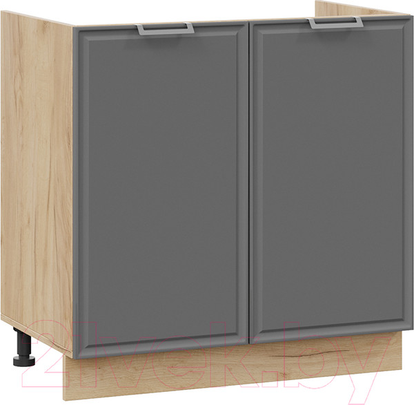 Изображение товара Шкаф под мойку ТриЯ Белладжио 1Н8М (дуб крафт золотой/софт графит)