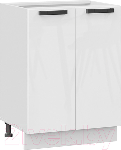 Изображение товара Шкаф-стол кухонный ТриЯ Детройт 1Н6 исп.2 (белый/белый глянец)