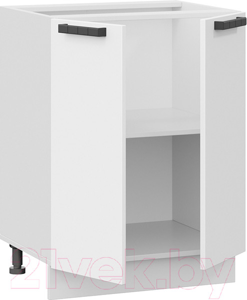 Изображение товара Шкаф-стол кухонный ТриЯ Детройт 1Н6 исп.2 (белый/белый глянец)
