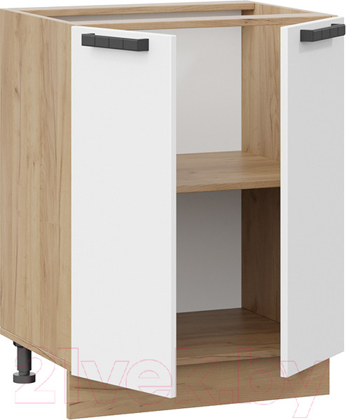 Изображение товара Шкаф-стол кухонный ТриЯ Детройт 1Н6 исп.2 (дуб крафт золотой/белый глянец)