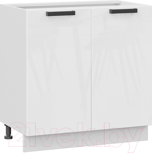 Изображение товара Шкаф-стол кухонный ТриЯ Детройт 1Н8 исп.2 (белый/белый глянец)