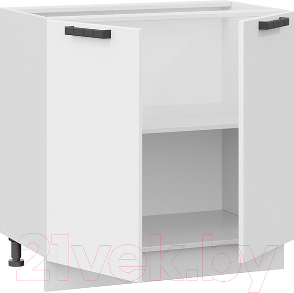 Изображение товара Шкаф-стол кухонный ТриЯ Детройт 1Н8 исп.2 (белый/белый глянец)