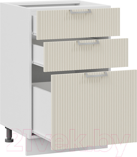 Изображение товара Шкаф-стол кухонный ТриЯ Кимберли 1Н5Я3 (белый/крем)