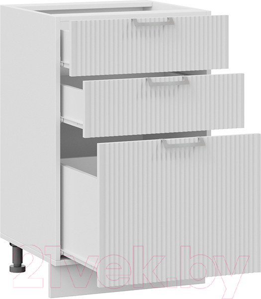 Изображение товара Шкаф-стол кухонный ТриЯ Кимберли 1Н5Я3 (белый/сноу)