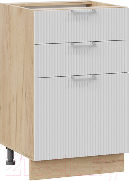 Изображение товара Шкаф-стол кухонный ТриЯ Кимберли 1Н5Я3 (дуб крафт золотой/сноу)