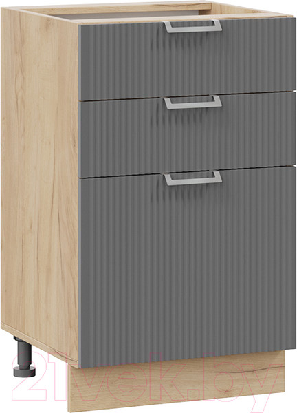 Изображение товара Шкаф-стол кухонный ТриЯ Кимберли 1Н5Я3 (дуб крафт золотой/титан)