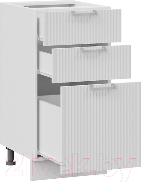 Изображение товара Шкаф-стол кухонный ТриЯ Кимберли 1Н4Я3 (белый/сноу)