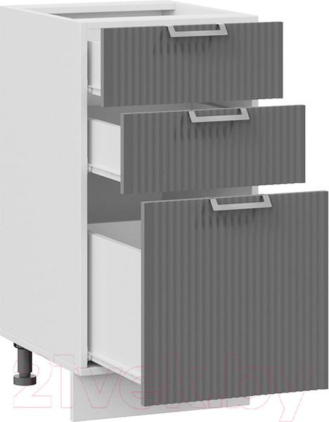 Изображение товара Шкаф-стол кухонный ТриЯ Кимберли 1Н4Я3 (белый/титан)