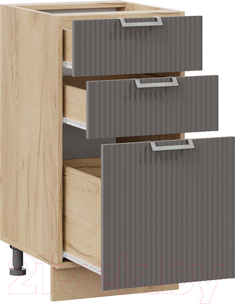 Изображение товара Шкаф-стол кухонный ТриЯ Кимберли 1Н4Я3 (дуб крафт золотой/муссон)