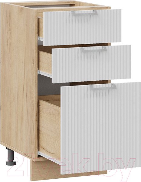 Изображение товара Шкаф-стол кухонный ТриЯ Кимберли 1Н4Я3 (дуб крафт золотой/сноу)