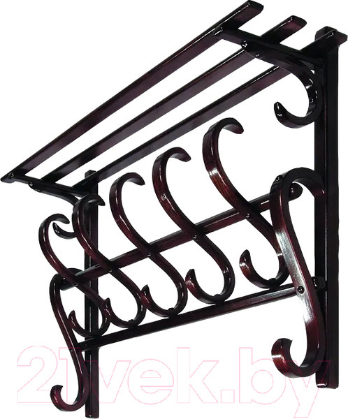 Изображение товара Вешалка для одежды Мебелик В 7Н (махагон)