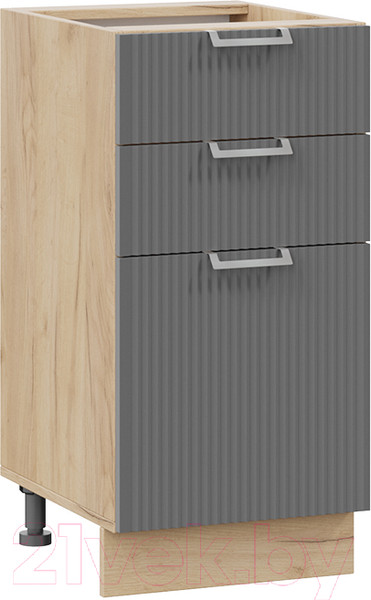 Изображение товара Шкаф-стол кухонный ТриЯ Кимберли 1Н4Я3 (дуб крафт золотой/титан)