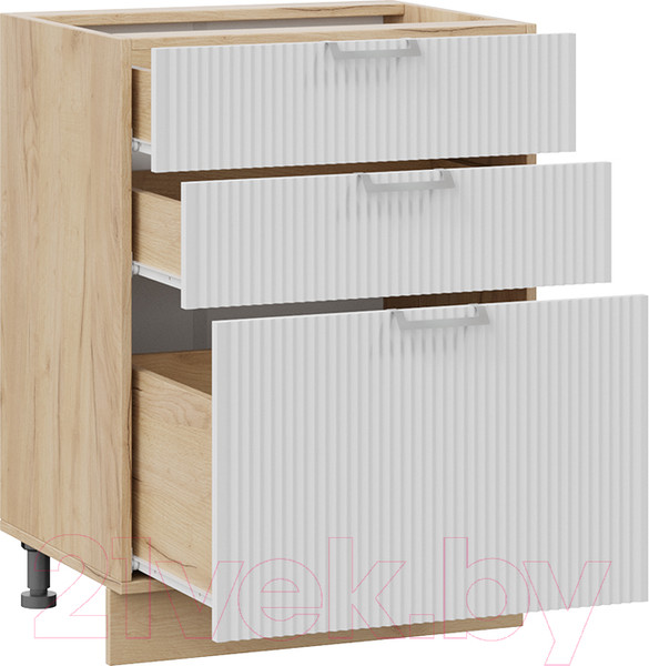 Изображение товара Шкаф-стол кухонный ТриЯ Кимберли 1Н6Я3 (дуб крафт золотой/сноу)