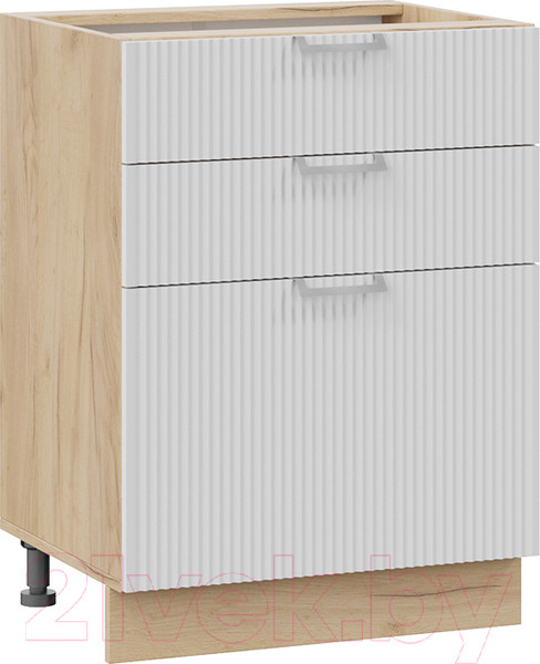 Изображение товара Шкаф-стол кухонный ТриЯ Кимберли 1Н6Я3 (дуб крафт золотой/сноу)