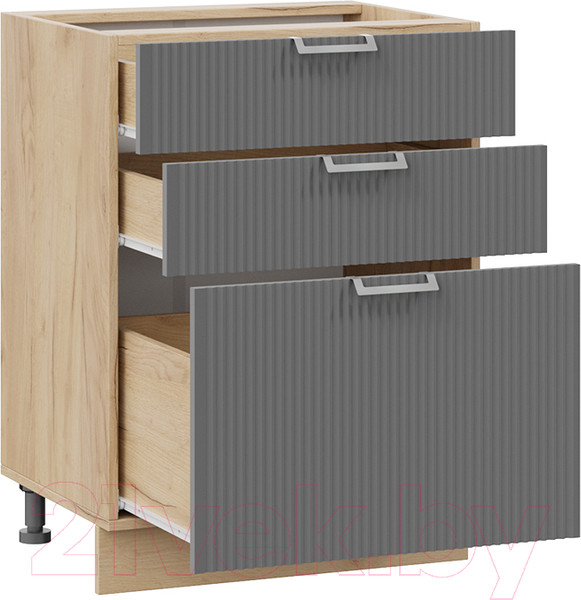 Изображение товара Шкаф-стол кухонный ТриЯ Кимберли 1Н6Я3 (дуб крафт золотой/титан)