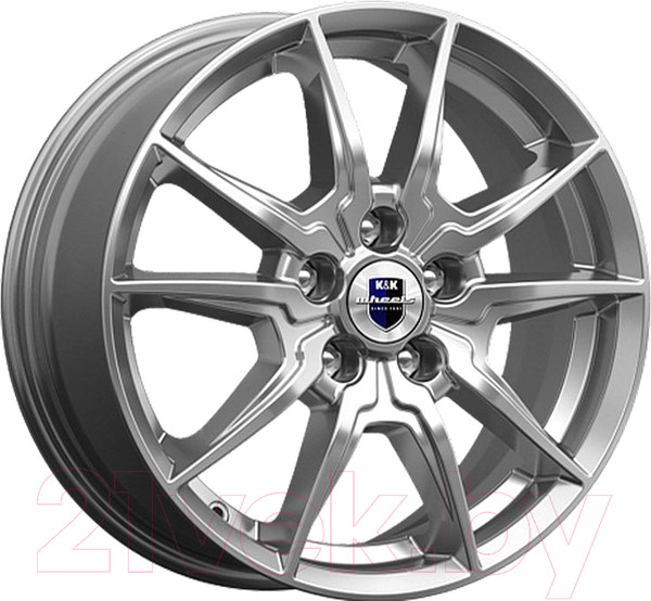 Изображение товара Литой диск K&K Адамар 16x6.5" 5x114.3мм DIA 66.1мм ET 50мм Дарк платинум