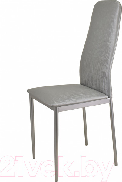 Изображение товара Стул Гальваник Вест (эмаль серебро/ВВ 5 бенгал серый)