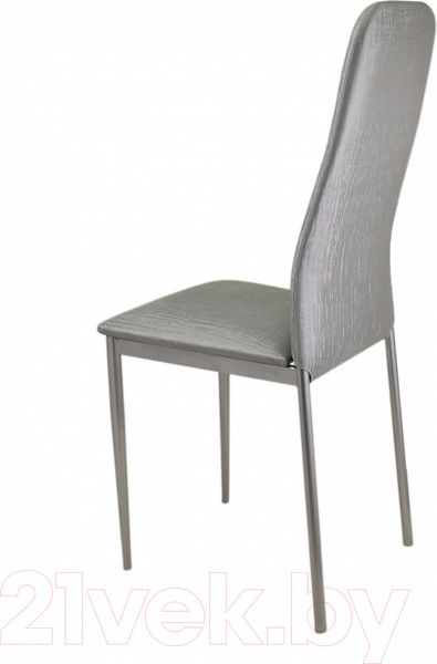 Изображение товара Стул Гальваник Вест (эмаль серебро/ВВ 5 бенгал серый)