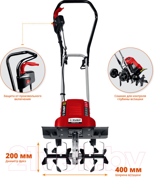 Изображение товара Мотокультиватор электрический Зубр ККД-1800