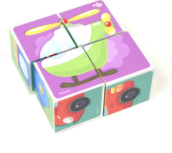 Изображение товара Развивающий игровой набор Baby Toys Кубики Транспорт / 03542