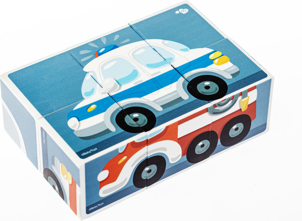 Изображение товара Развивающий игровой набор Baby Toys Кубики Городской транспорт / 03547
