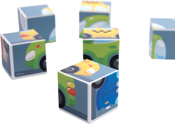 Изображение товара Развивающий игровой набор Baby Toys Кубики Городской транспорт / 03547