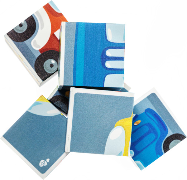 Изображение товара Развивающий игровой набор Baby Toys Кубики Городской транспорт / 03547