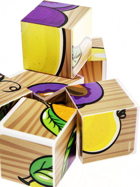 Изображение товара Развивающий игровой набор Baby Toys Кубики Фрукты / 03546