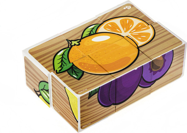 Изображение товара Развивающий игровой набор Baby Toys Кубики Фрукты / 03546