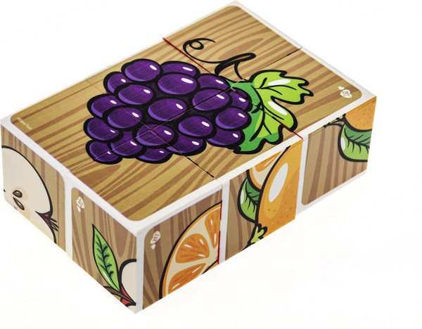 Изображение товара Развивающий игровой набор Baby Toys Кубики Фрукты / 03546