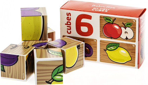 Изображение товара Развивающий игровой набор Baby Toys Кубики Фрукты / 03546