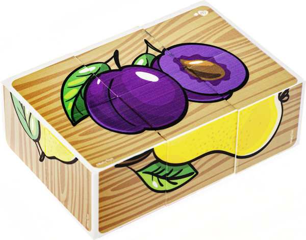 Изображение товара Развивающий игровой набор Baby Toys Кубики Фрукты / 03546