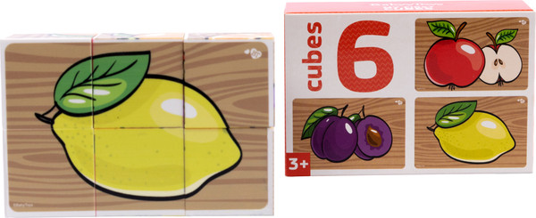 Изображение товара Развивающий игровой набор Baby Toys Кубики Фрукты / 03546