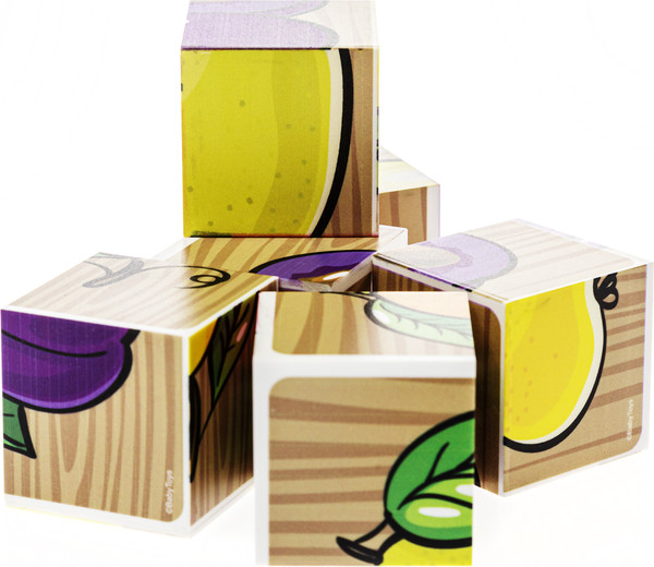 Изображение товара Развивающий игровой набор Baby Toys Кубики Фрукты / 03546