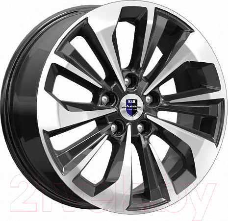 Изображение товара Литой диск K&K Авиор 17x7" 5x114.3мм DIA 67.1мм ET 40мм Алмаз черный