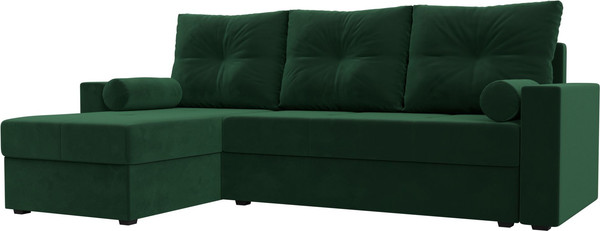 Изображение товара Диван угловой Лига Диванов Верона лайт левый (велюр зеленый)