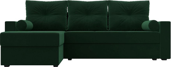 Изображение товара Диван угловой Лига Диванов Верона лайт левый (велюр зеленый)