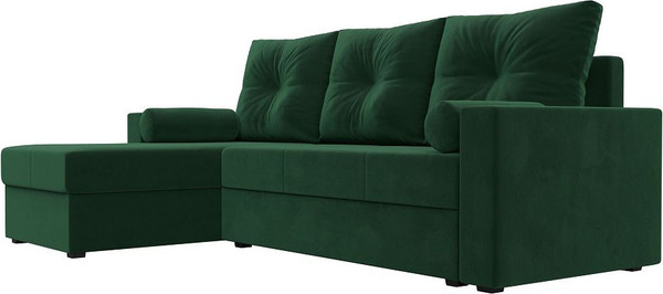 Изображение товара Диван угловой Лига Диванов Верона лайт левый (велюр зеленый)