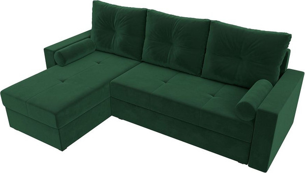 Изображение товара Диван угловой Лига Диванов Верона лайт левый (велюр зеленый)