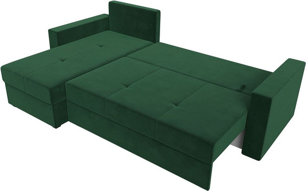 Изображение товара Диван угловой Лига Диванов Верона лайт левый (велюр зеленый)