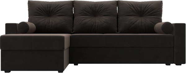 Изображение товара Диван угловой Лига Диванов Верона лайт левый (велюр коричневый)