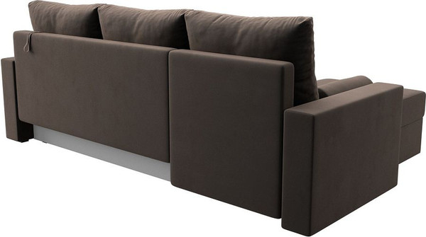 Изображение товара Диван угловой Лига Диванов Верона лайт левый (велюр коричневый)