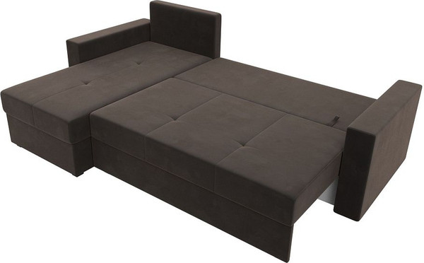 Изображение товара Диван угловой Лига Диванов Верона лайт левый (велюр коричневый)